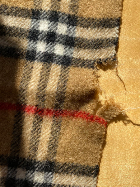 1980's Burberry Lambswool Scarf