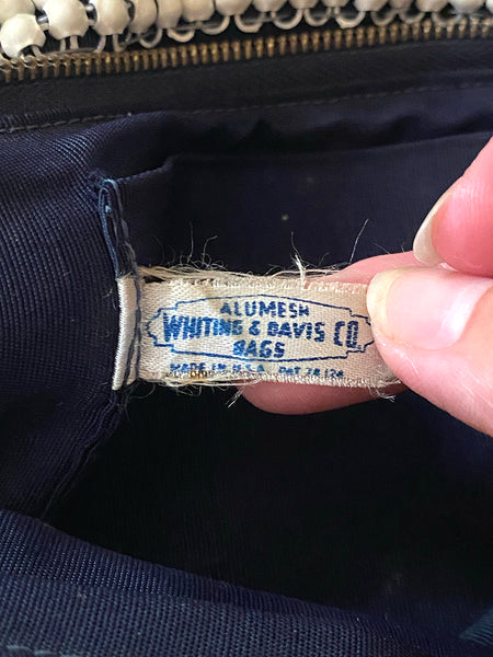 1930's Whiting & Davis Ivory Alumesh Bag