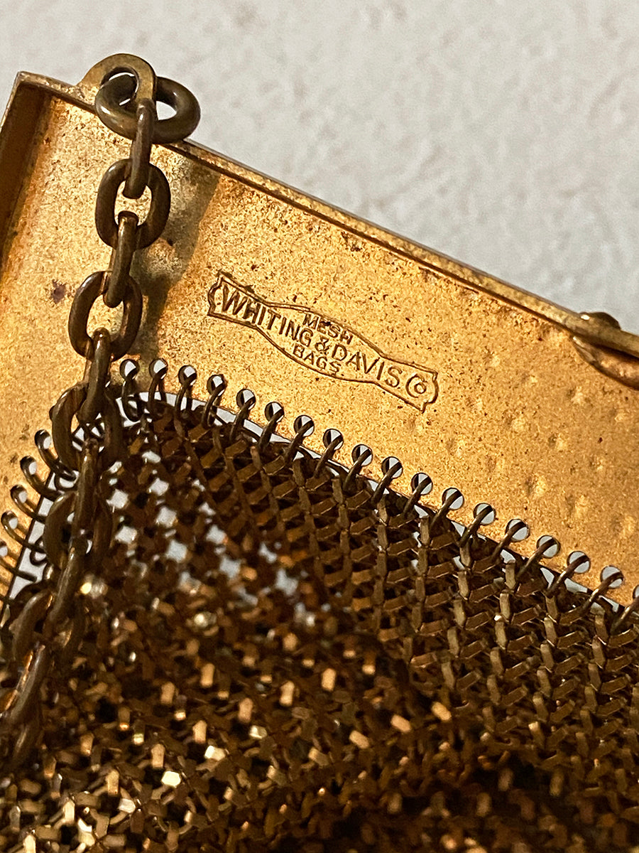 1930's Whiting & Davis Gold Mesh Mini Bag