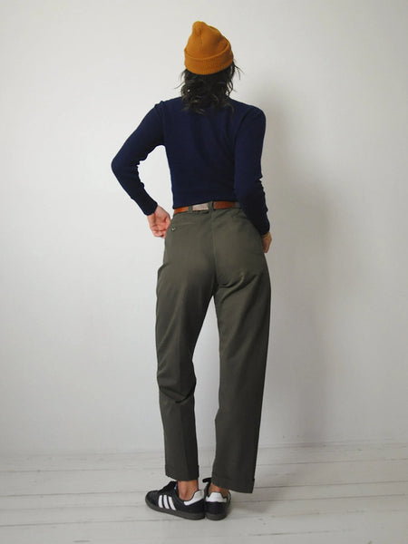 1940's Olive Green Trousers 33x28.5