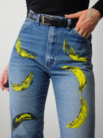 Rustler Banana Painted Jeans 27x32