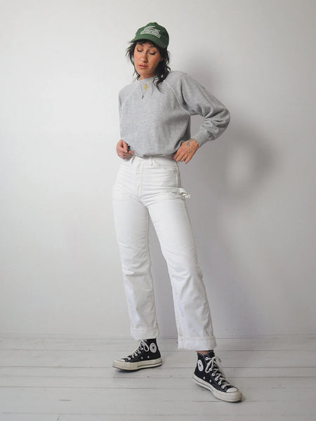1970's White DeeCee Carpenter Jeans