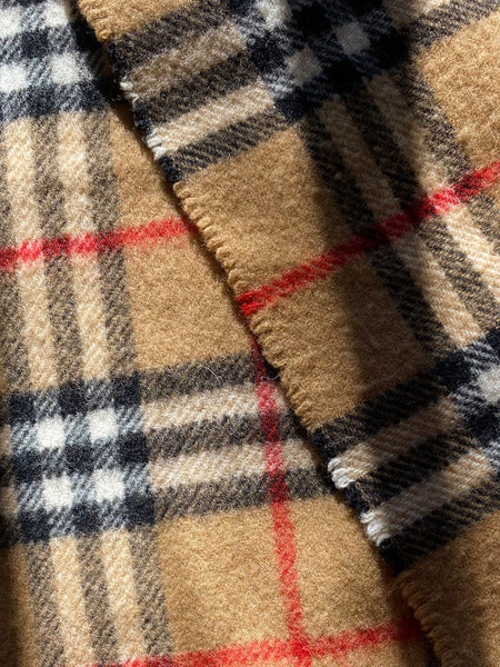 1980's Burberry Lambswool Scarf