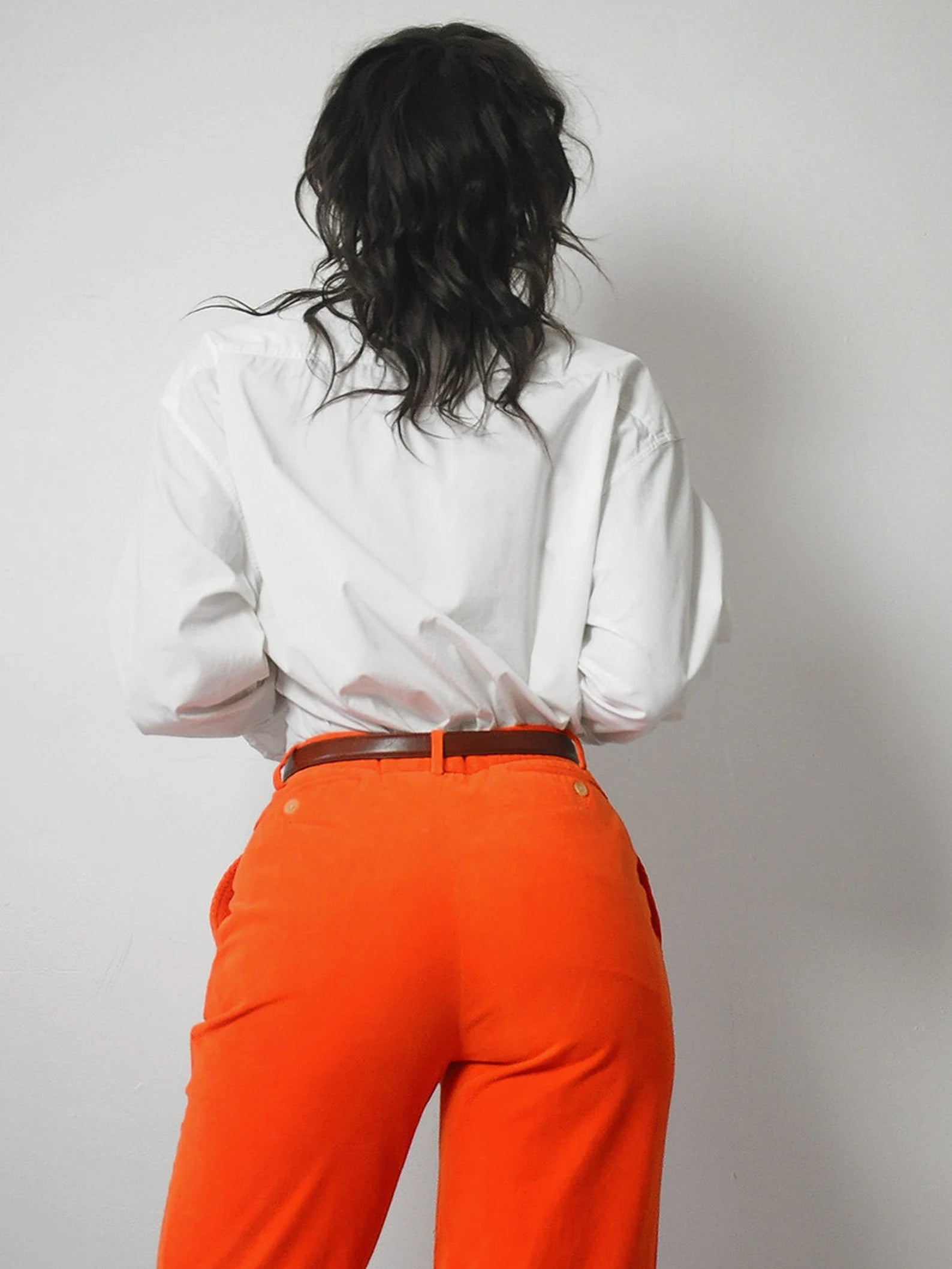 Orange Ralph Lauren Corduroy Trousers