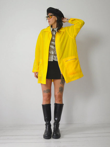 1980's Yellow Spring Rain Jacket