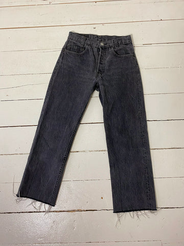 Faded Black Levi's 701 Jeans 27x25