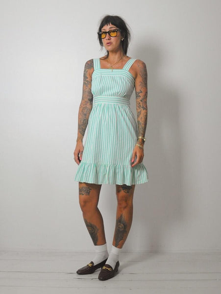 1980's Lanz Striped Sundress