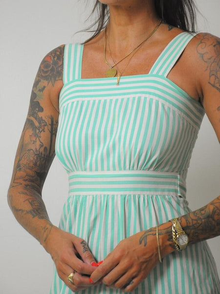 1980's Lanz Striped Sundress