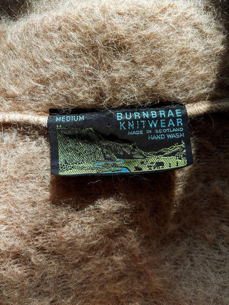 1970's Tan Mohair Cardigan Jacket