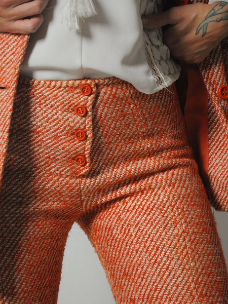 1960's Wool Tweed Pant Suit