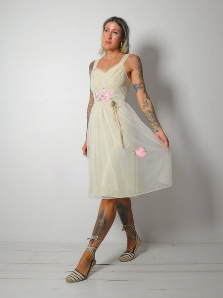 1950's Garden Party Prom Dress