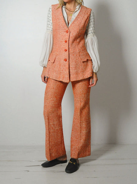 1960's Wool Tweed Pant Suit