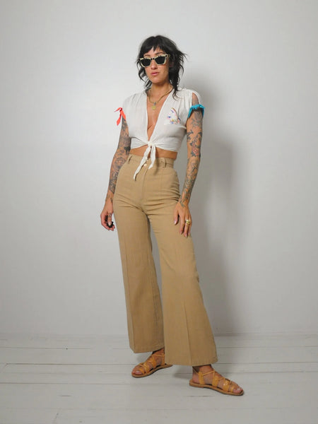 1970's Sand Woven Flares 24x29.5