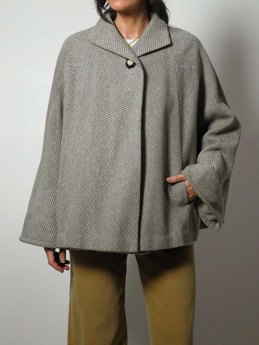 1950 s Wool Tweed Swing Coat NOIROHIO VINTAGE