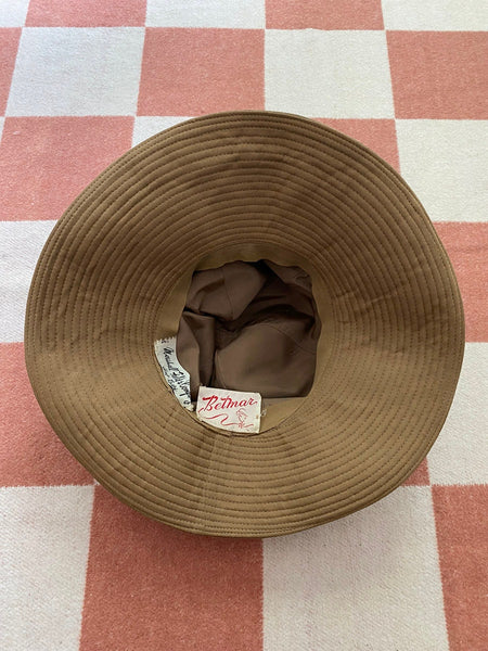 1970's Wide Brim Suede Hat