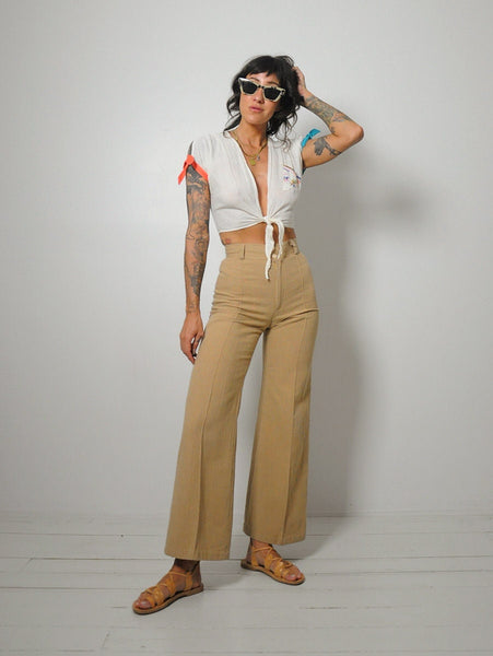 1970's Sand Woven Flares 24x29.5