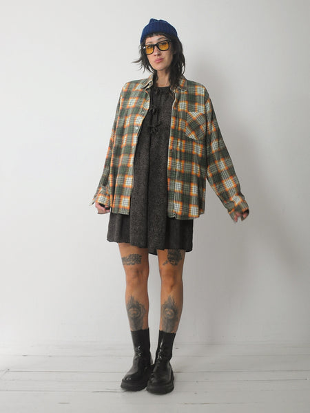 1970's Soft Faded Plaid Flannel