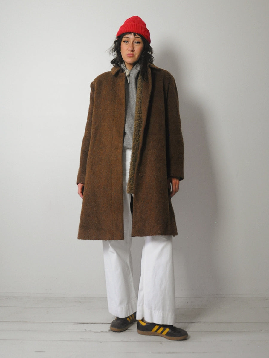 1980's Wool & Mohair Minimal Coat