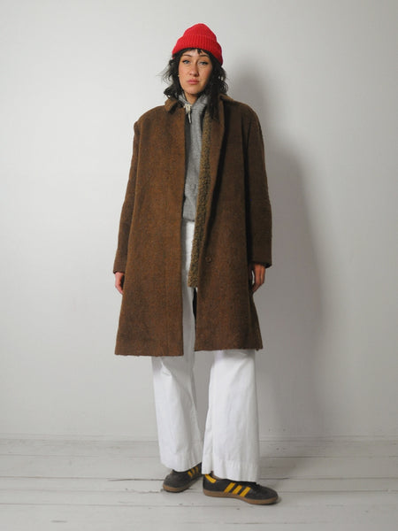 1980's Wool & Mohair Minimal Coat