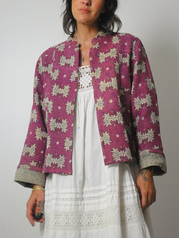 Reversible Quilted Kantha Jacket