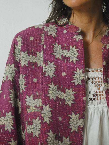 Reversible Quilted Kantha Jacket