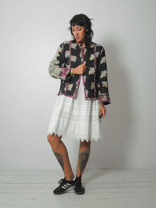 Reversible Quilted Kantha Jacket