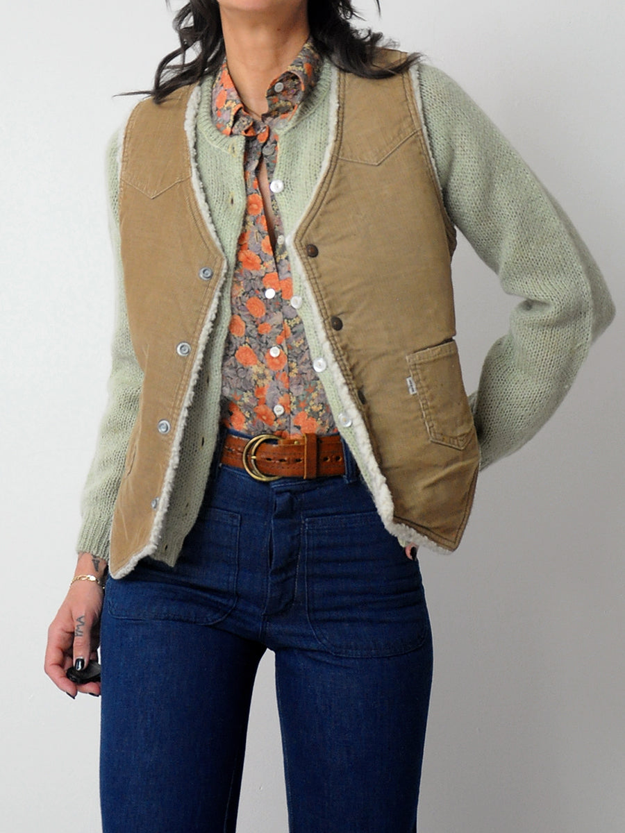 1970's Levi's Corduroy Sherpa Vest