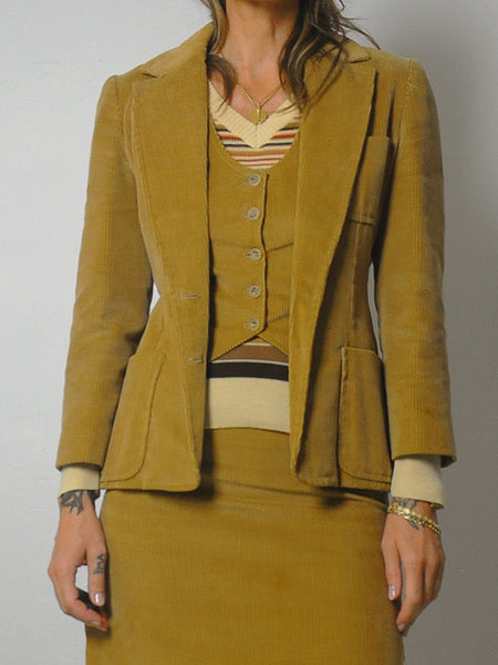 1970's Corduroy 3 Piece Suit