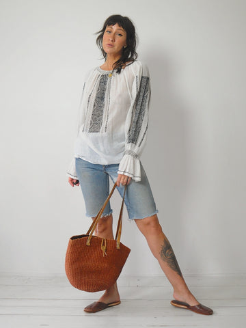 Woven Jute Tote