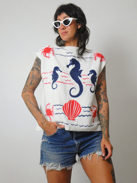 1970's Terry Cloth Beach Top