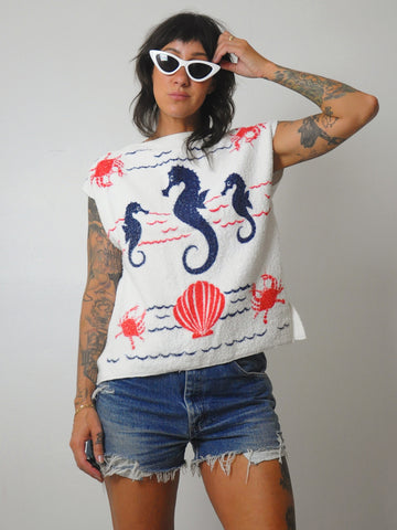 1970's Terry Cloth Beach Top