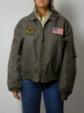 1980's Military Flight Bomber Jacket