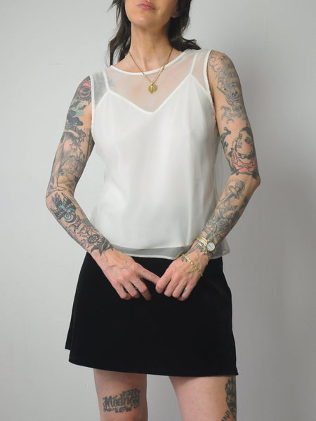 1990's Sheer Layered Blouse