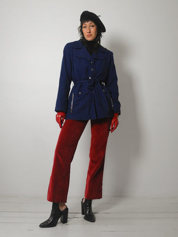 1960's Navy Trench Jacket
