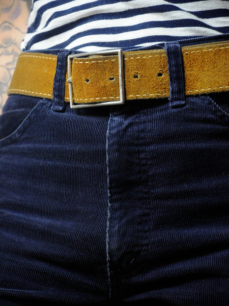 1970's Cognac Suede Belt