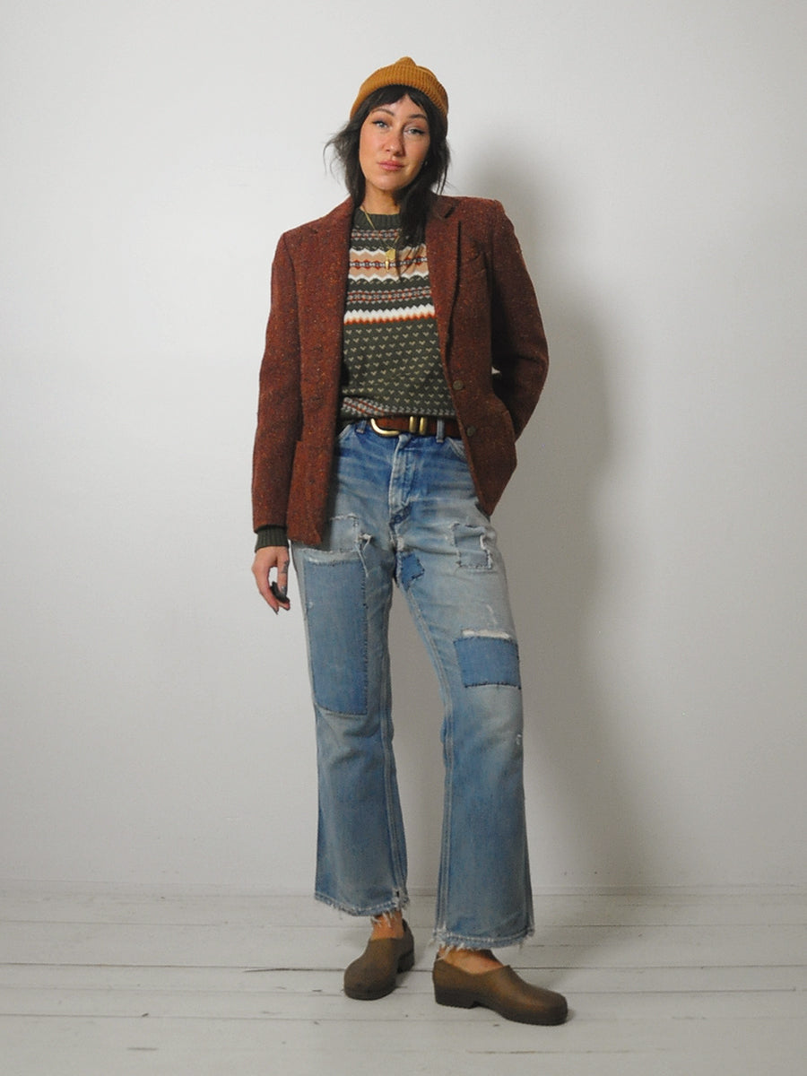 1970's Copper Wool Tweed Blazer