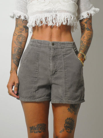 1980's Gray Corduroy Shorts