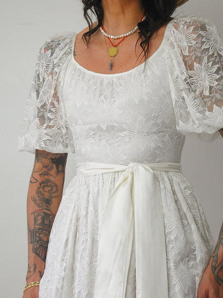 Emma Embroidered Lace Dress