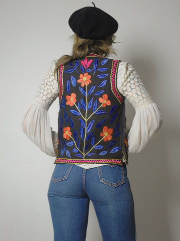1960's Hungarian Embroidered Vest