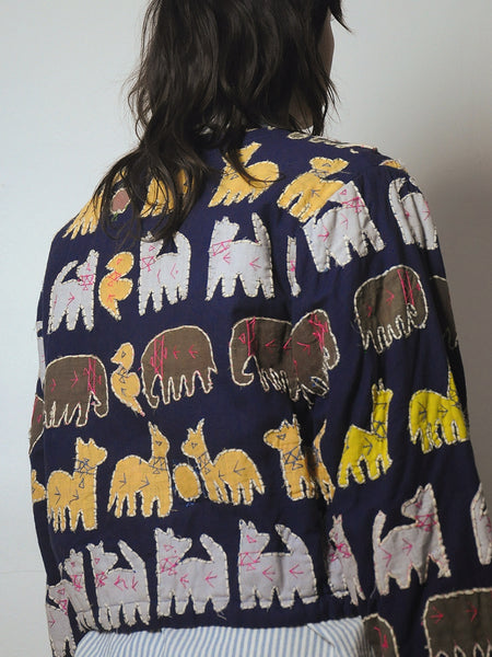1980's Novelty Animal Patchwork Jacket