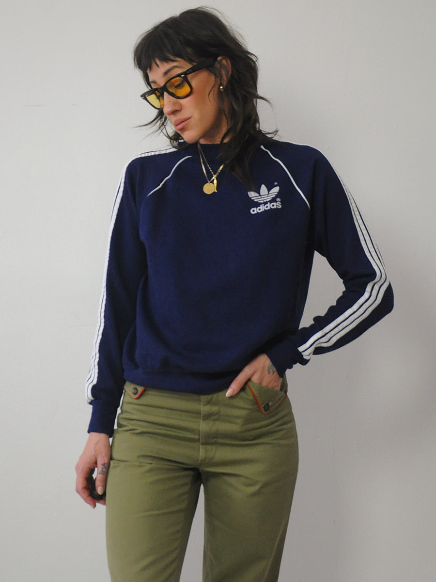 80's Adidas Trefoil Crewneck