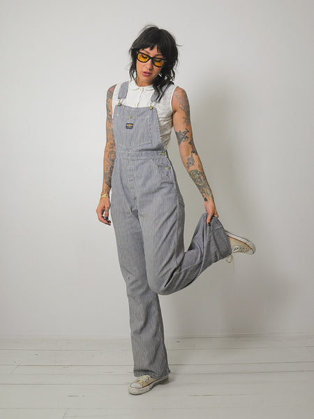 1970's OshKosh Hickory Stripe Overalls