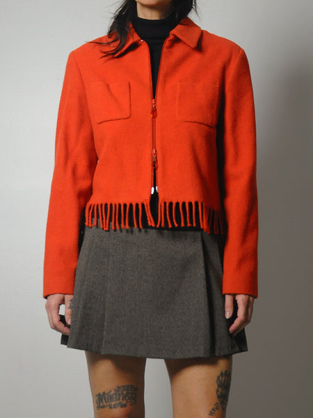 1980's Wool Fringe Jacket
