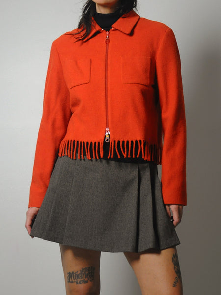1980's Wool Fringe Jacket