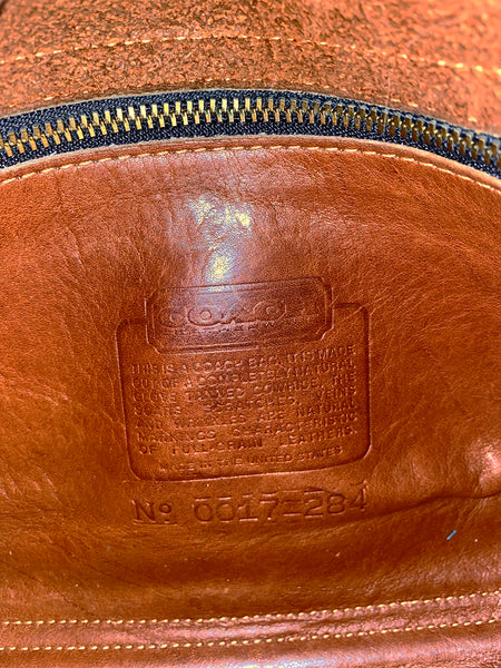 1970's Rare Cognac Coach Mini Bag