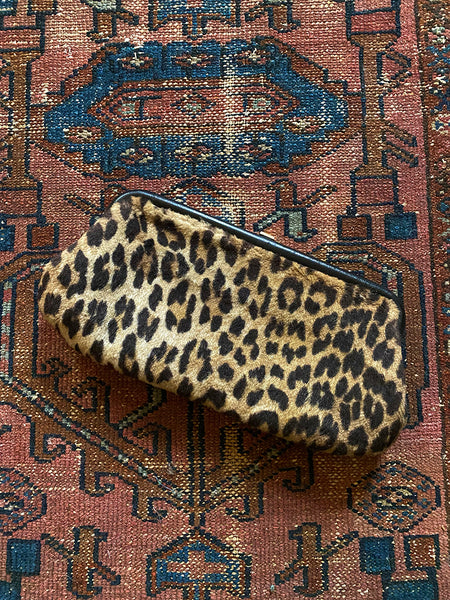 1960's Leopard Faux Fur Clutch