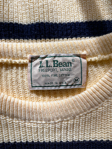 LL Bean Ribbed Striped Sweater