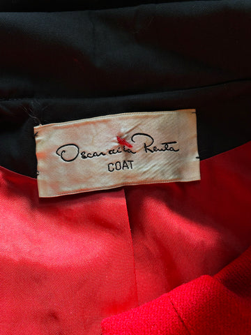 1970's Oscar De La Renta Wool Trench Coat