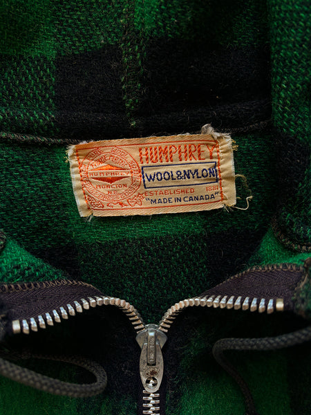 1970's Green Plaid Wool Jacket