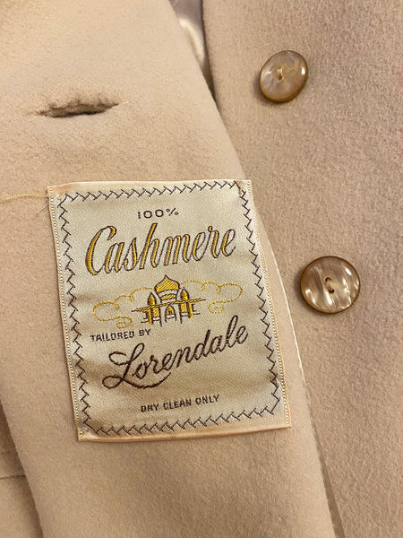 1960's Vanilla Cashmere Coat